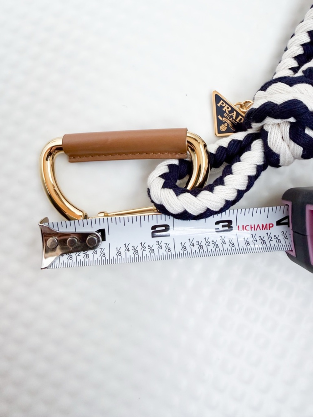 New Prada Braided Rope Belt in Marine and White Size 75 (U.S. 2) - Picture 8 of 11